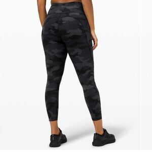Lululemon Fast and Free Tight II 25"  Nulux
Heritage 365 Camo Deep Coal size 6